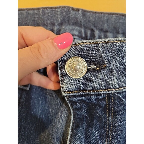 AYR Denim The Beat Barrel Leg Jeans Medium Wash Ankle High Rise Size 24 Preppy - Picture 4 of 9